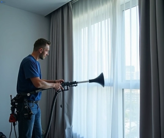 Professional drapes cleaning process tools Matty Curtain Cleaning pimpama